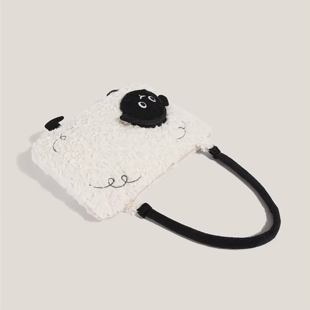 Brooke Plush Sheep Shoulder Bag — Sernelle — view 6