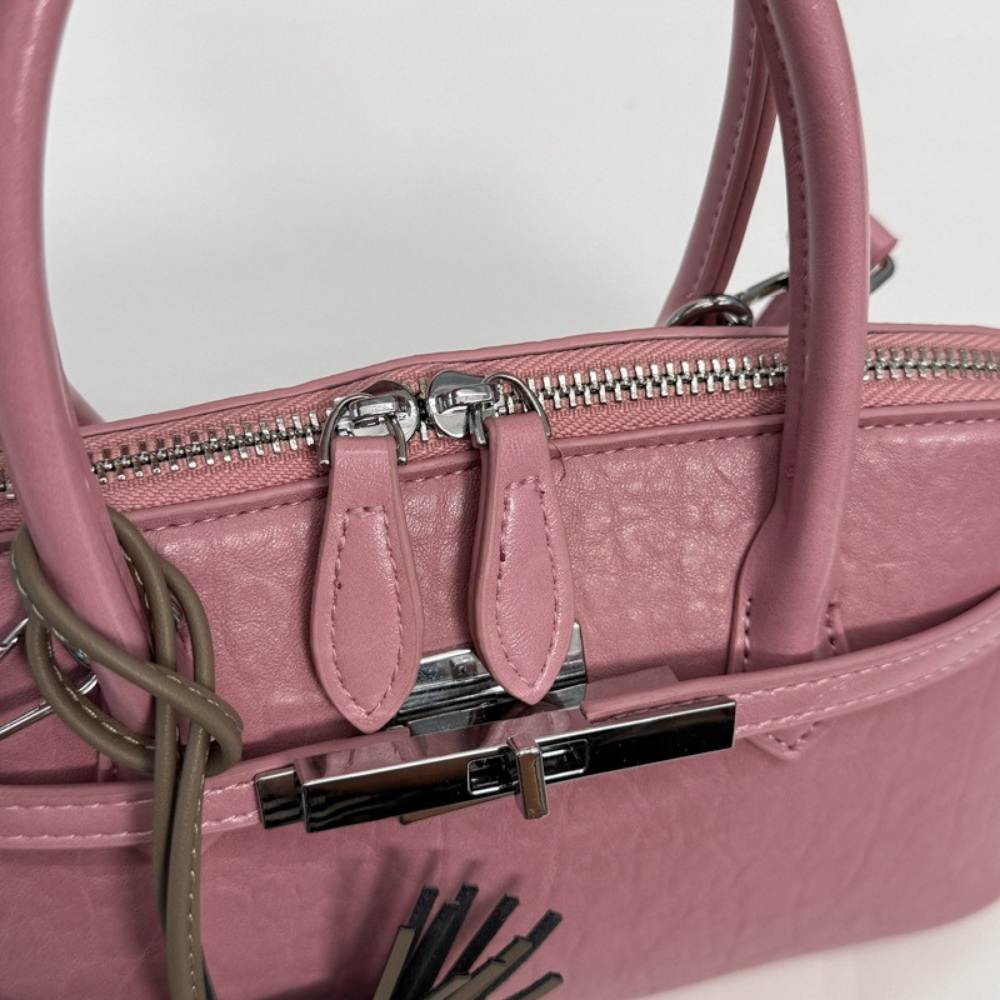 Leonie Lock Detail Mini Handbag — Sernelle — view 24