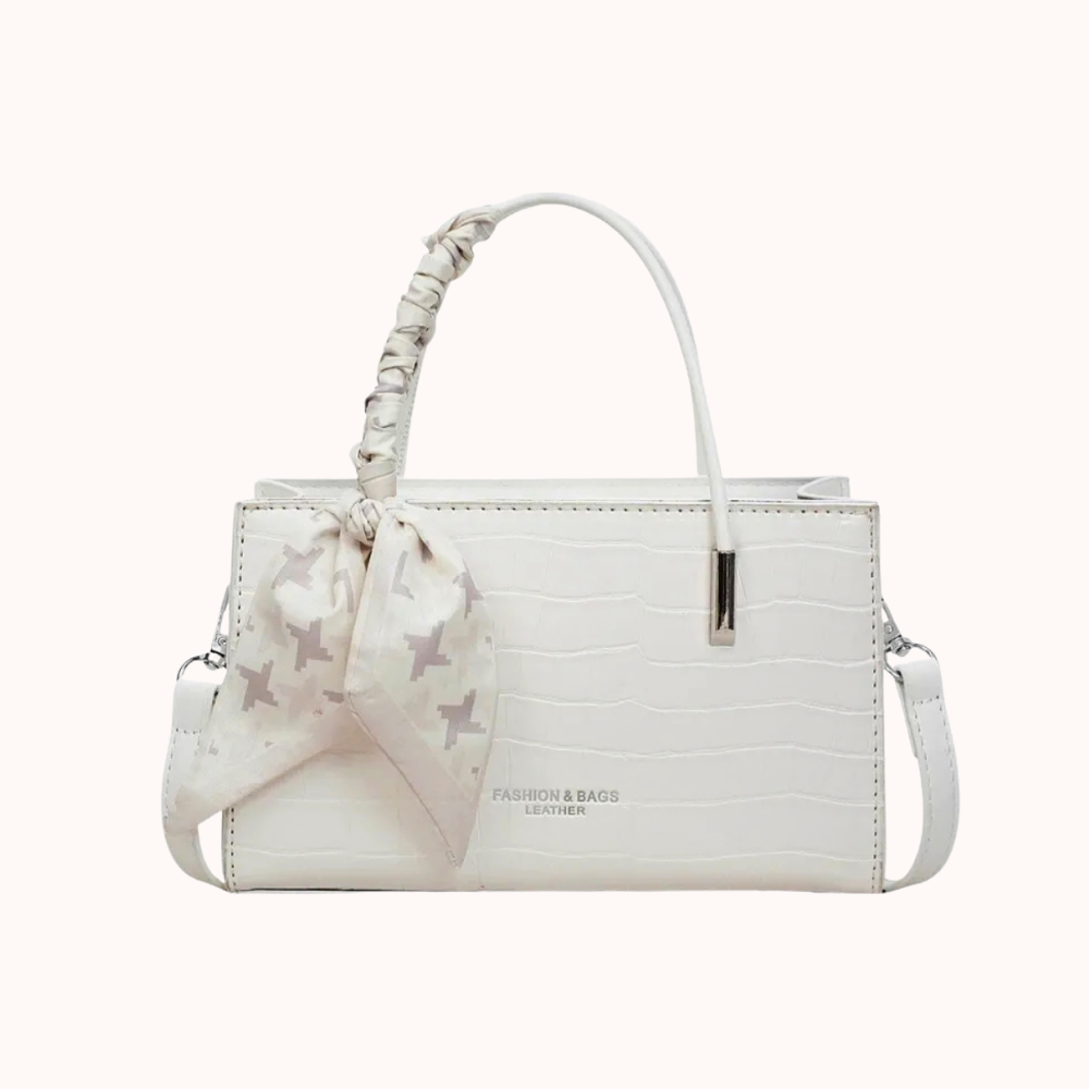 Darcy Croc-Embossed Mini Shoulder Bag — Sernelle — view 6