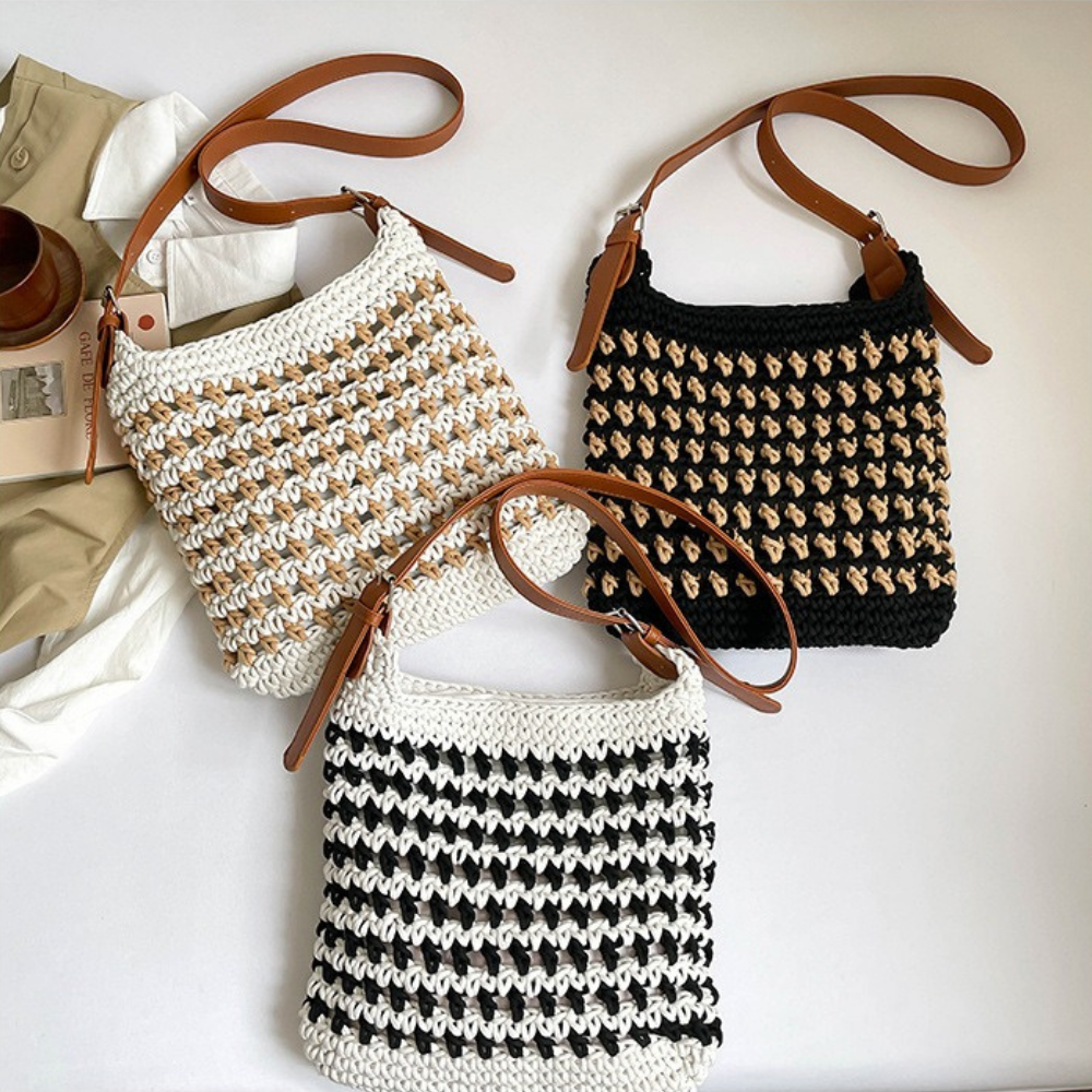 Emeline Woven Shoulder Bag — Sernelle — view 6