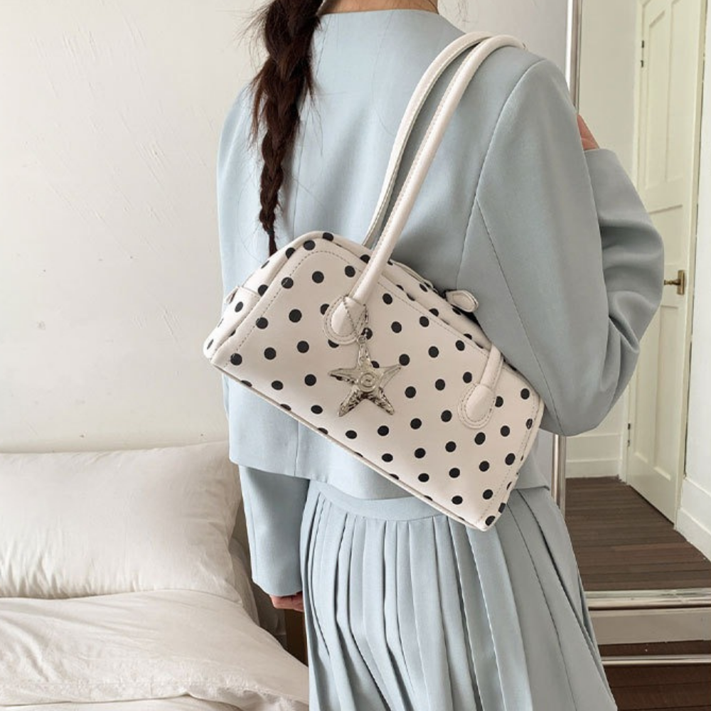 Georgia Polka Dot Barrel Bag — Sernelle — view 28