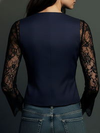 Noemi | Jacket with Semi-Transparent Sleeves