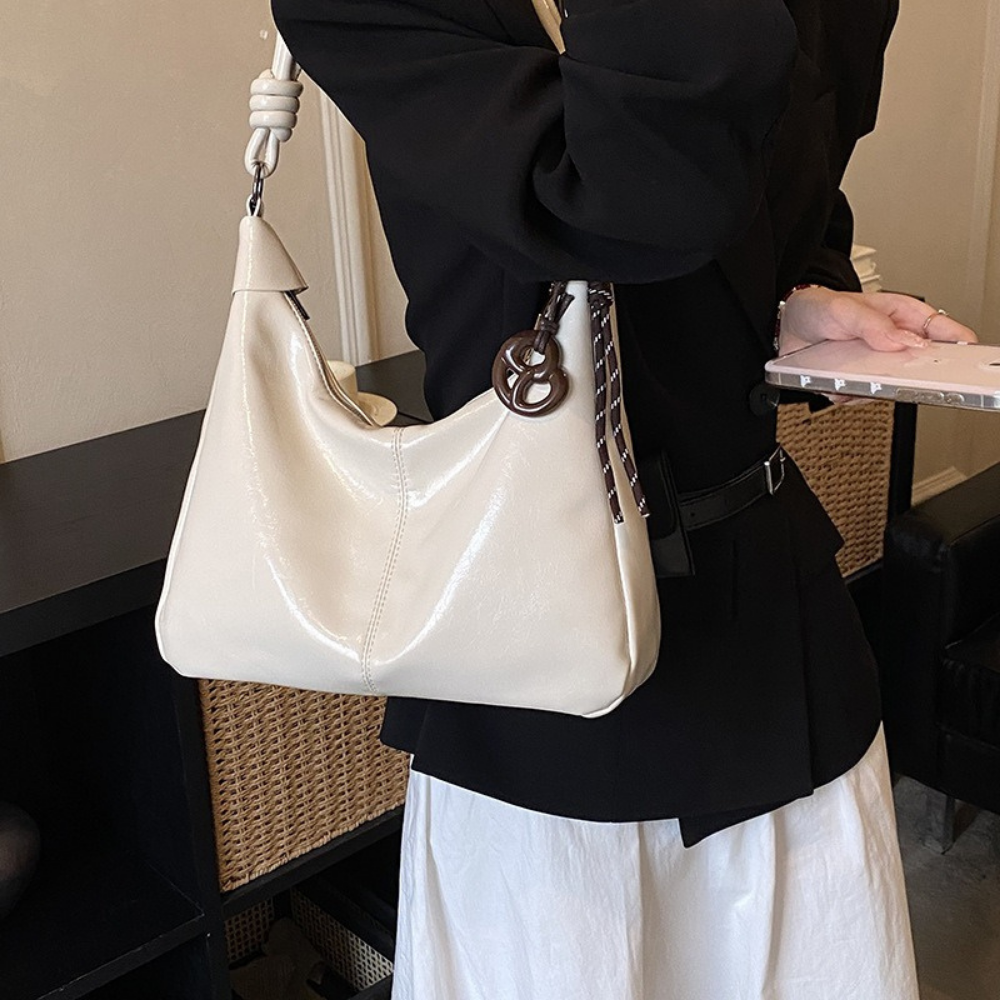 Nerine Glossy Hobo Bag — Sernelle — view 34