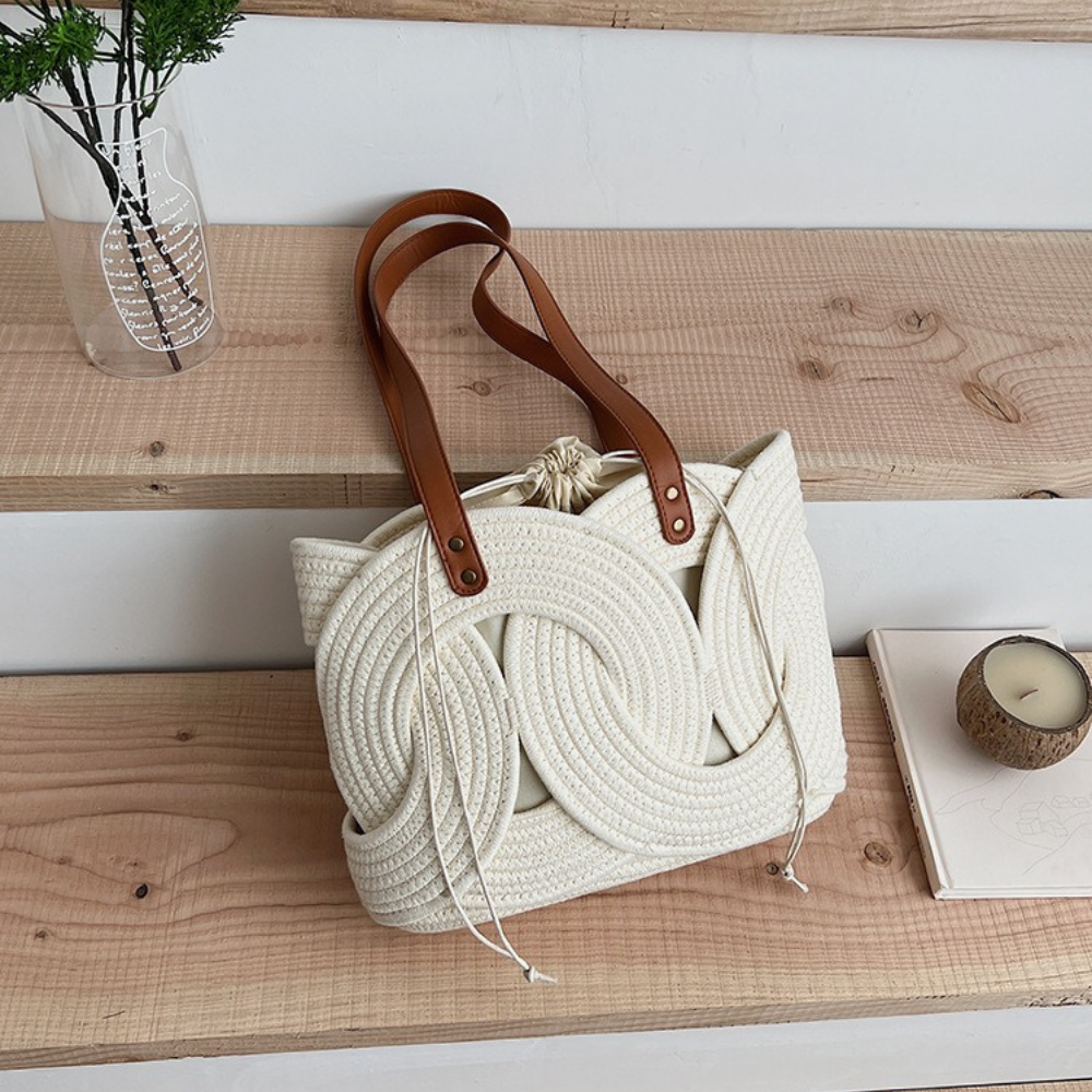 Naomi Woven Shoulder Bag — Sernelle — view 5