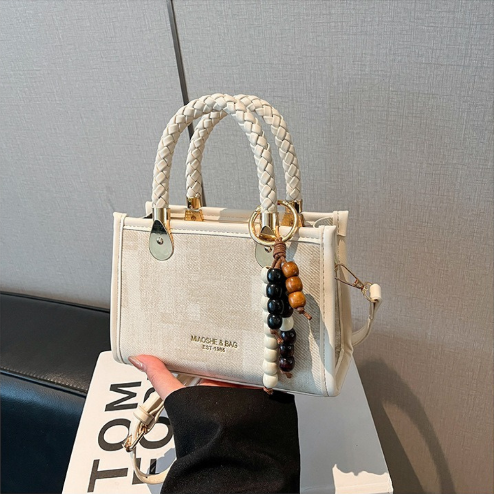 Laurel Braided Handle Mini Handbag — Sernelle — view 16