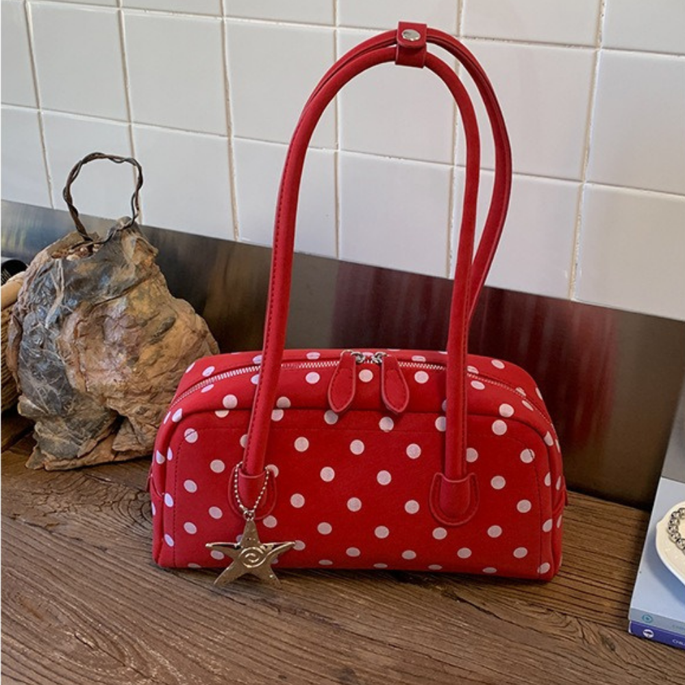 Georgia Polka Dot Barrel Bag — Sernelle — view 6