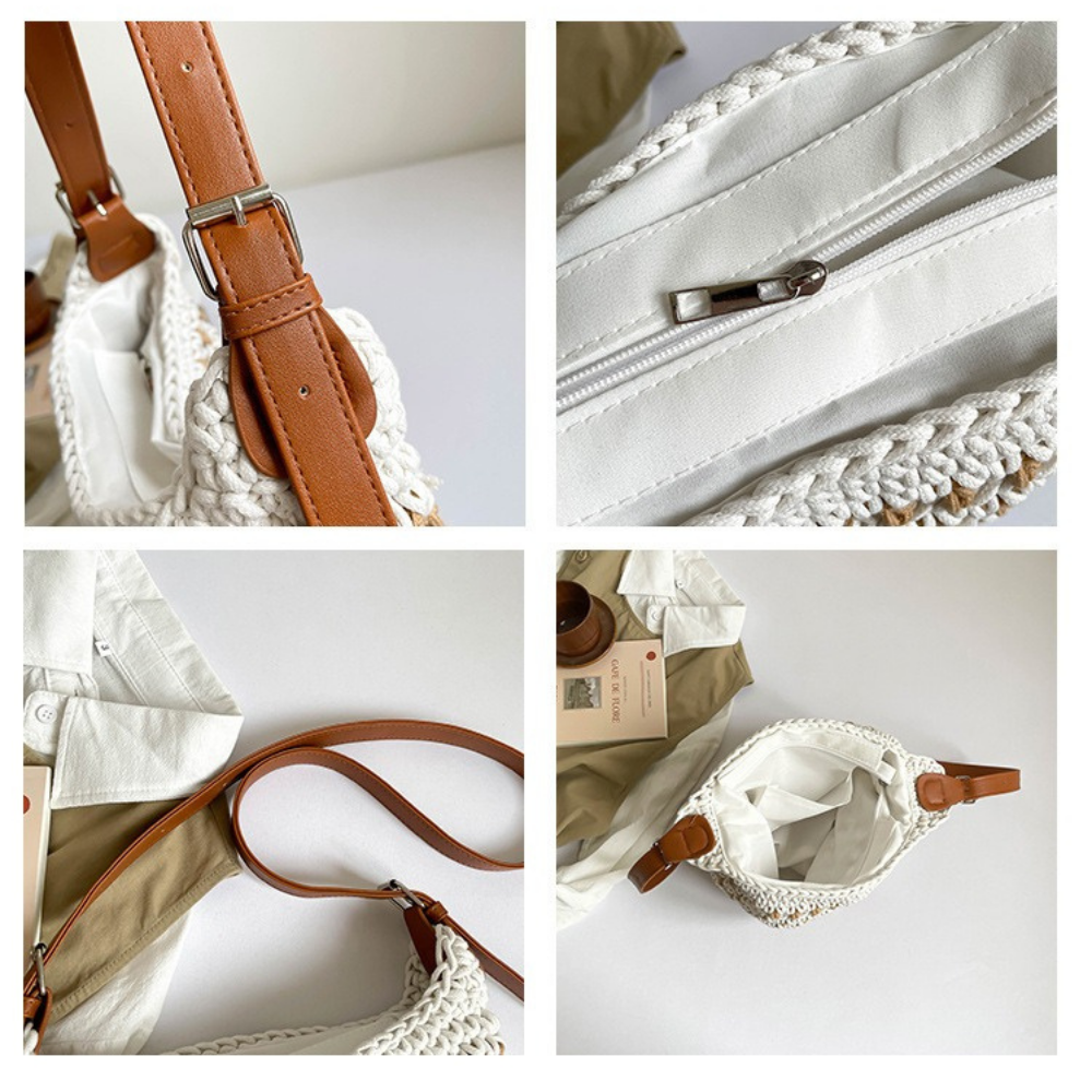 Emeline Woven Shoulder Bag — Sernelle — view 20
