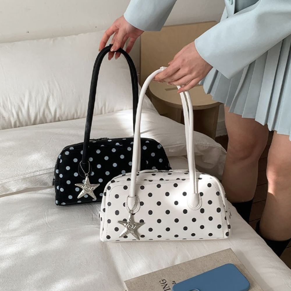 Georgia Polka Dot Barrel Bag — Sernelle — view 26
