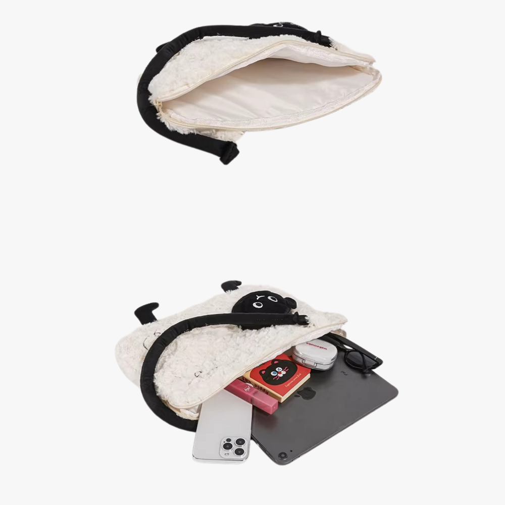 Brooke Plush Sheep Shoulder Bag — Sernelle — view 10