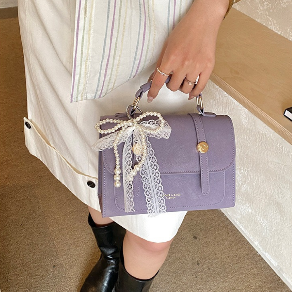 Delphine Top Handle Flap Bag — Sernelle — view 7
