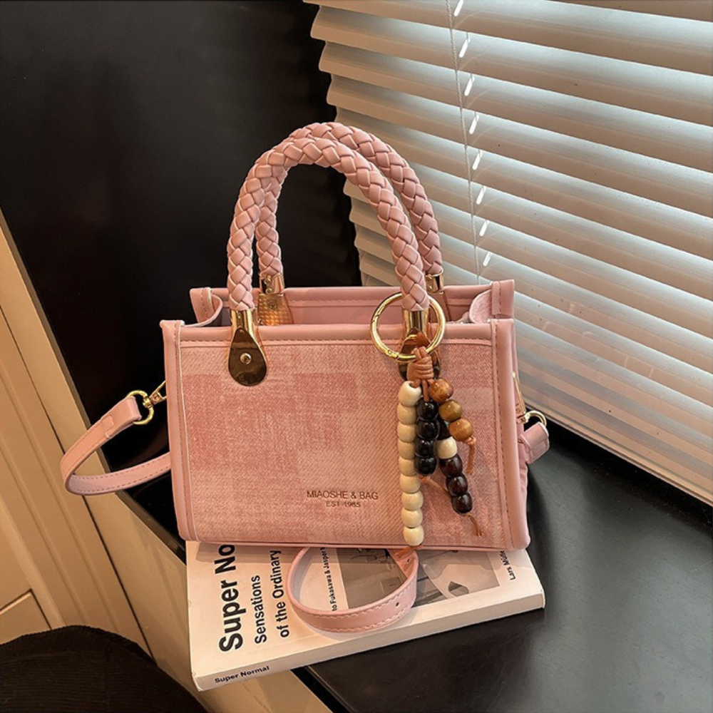 Laurel Braided Handle Mini Handbag — Sernelle — view 31