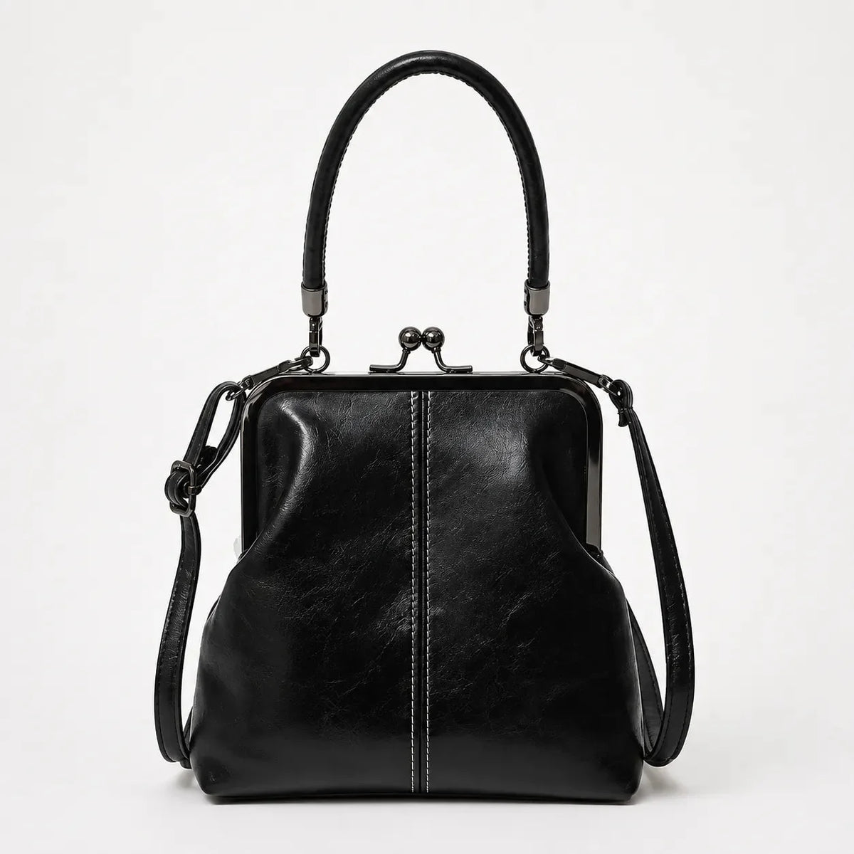 Marenza – Vintage Kiss-Lock Crossbody Bag