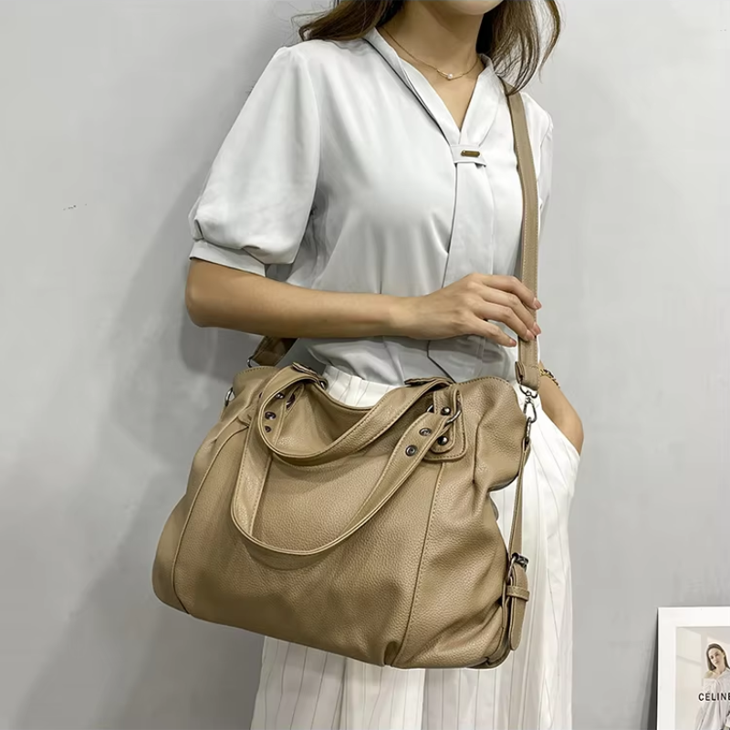 Mona Soft Pebbled Handbag