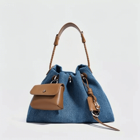 Zadie Denim Patchwork Hobo Bag