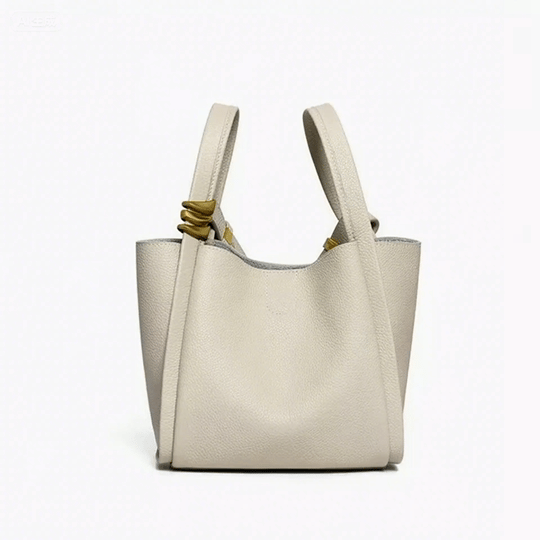 Cleo Leather Picnic Bucket Bag