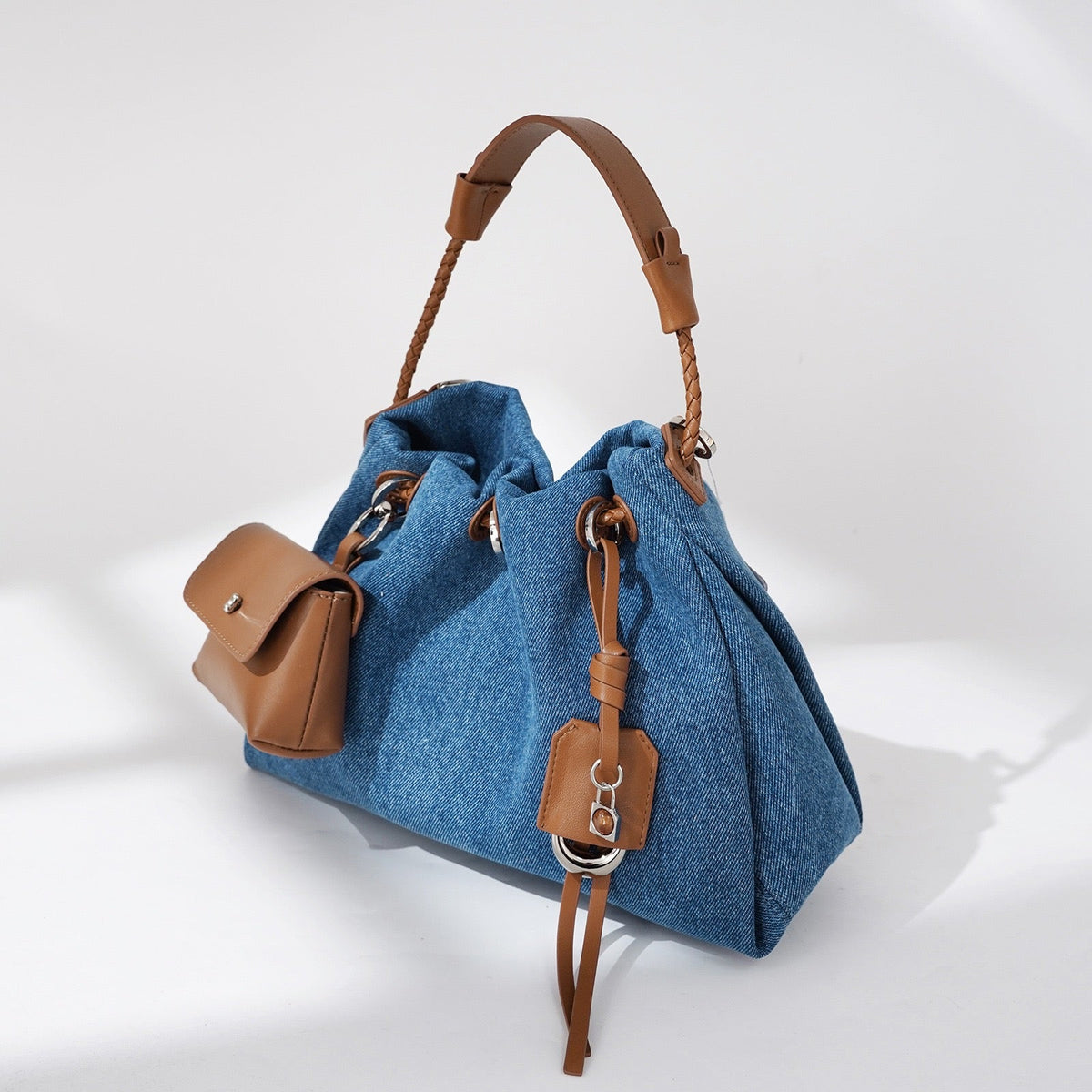 Zadie Denim Patchwork Hobo Bag