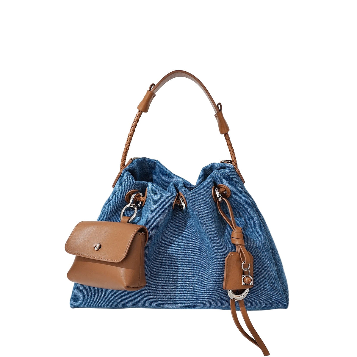 Zadie Denim Patchwork Hobo Bag