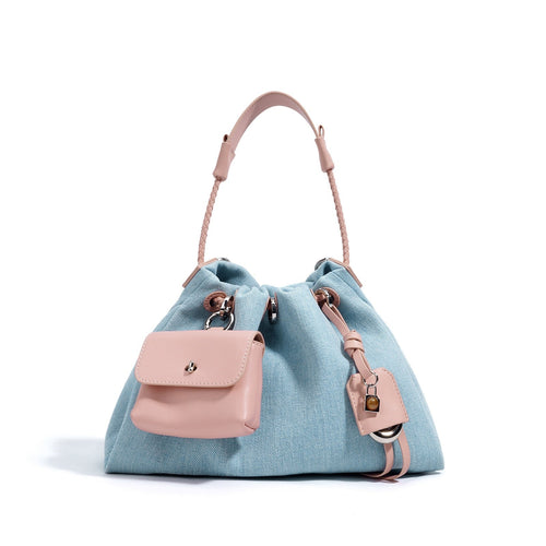 Zadie Denim Patchwork Hobo Bag