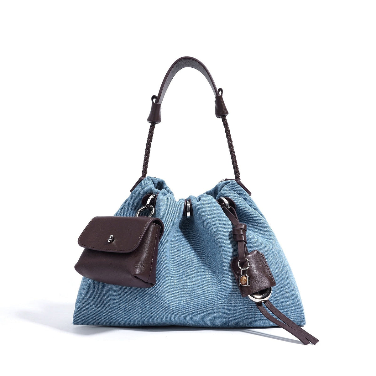 Zadie Denim Patchwork Hobo Bag