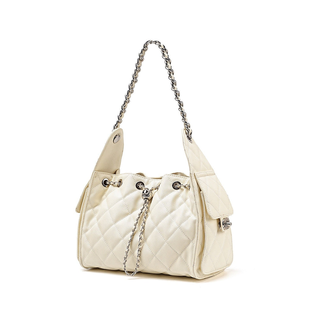Elodie Large Pebbled Bucket Bag