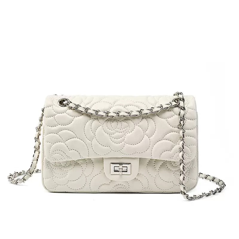 Lucille Quilted Chain Crossbody Bag