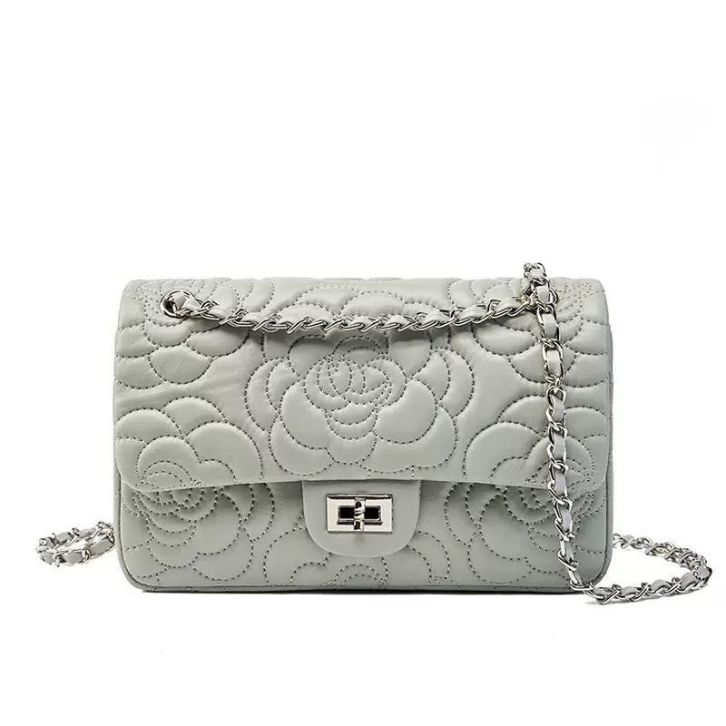 Lucille Quilted Chain Crossbody Bag