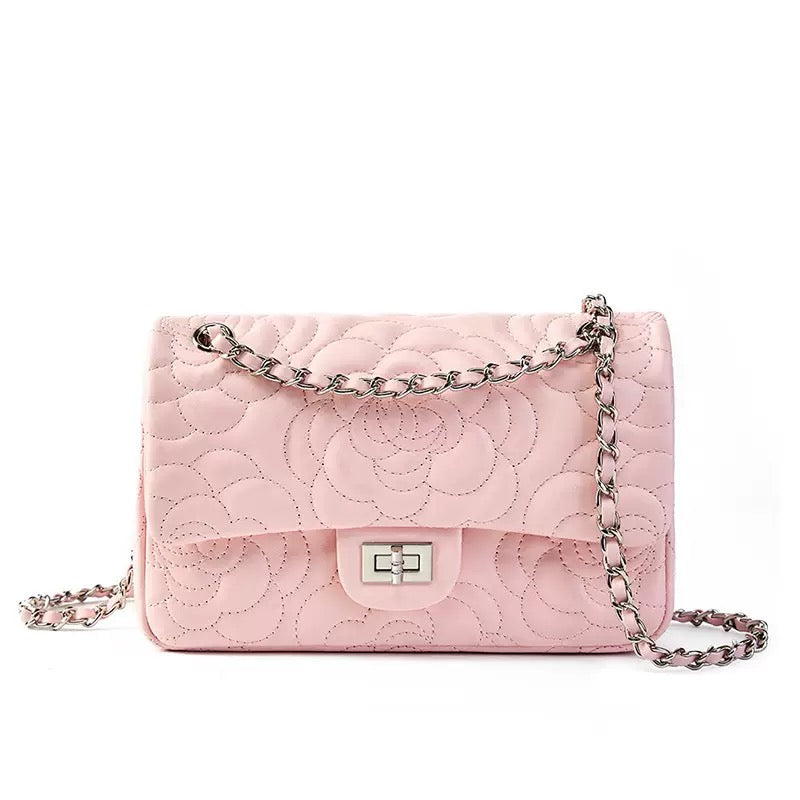 Lucille Quilted Chain Crossbody Bag