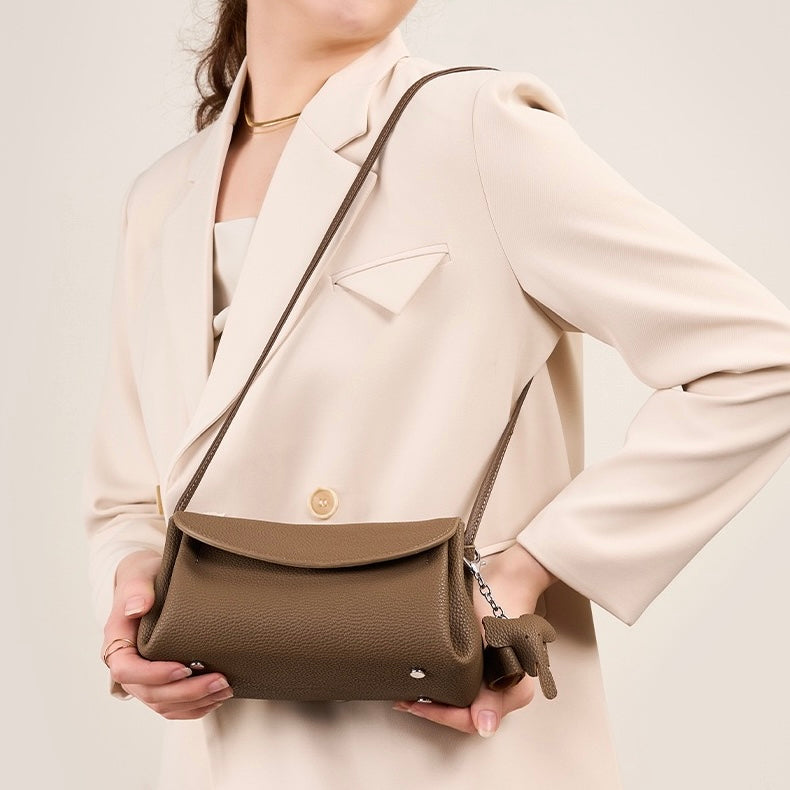 Rosa Elephant Charm Crossbody Bag