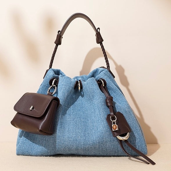 Zadie Denim Patchwork Hobo Bag