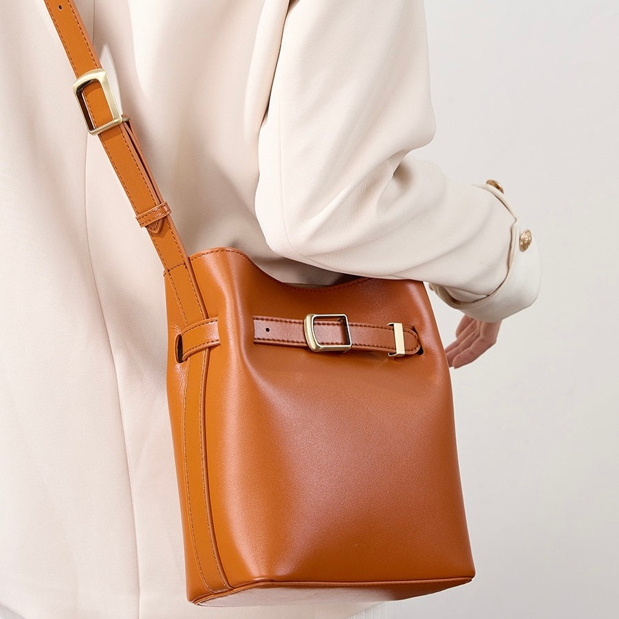 Marnie Vintage Leather Bucket Bag