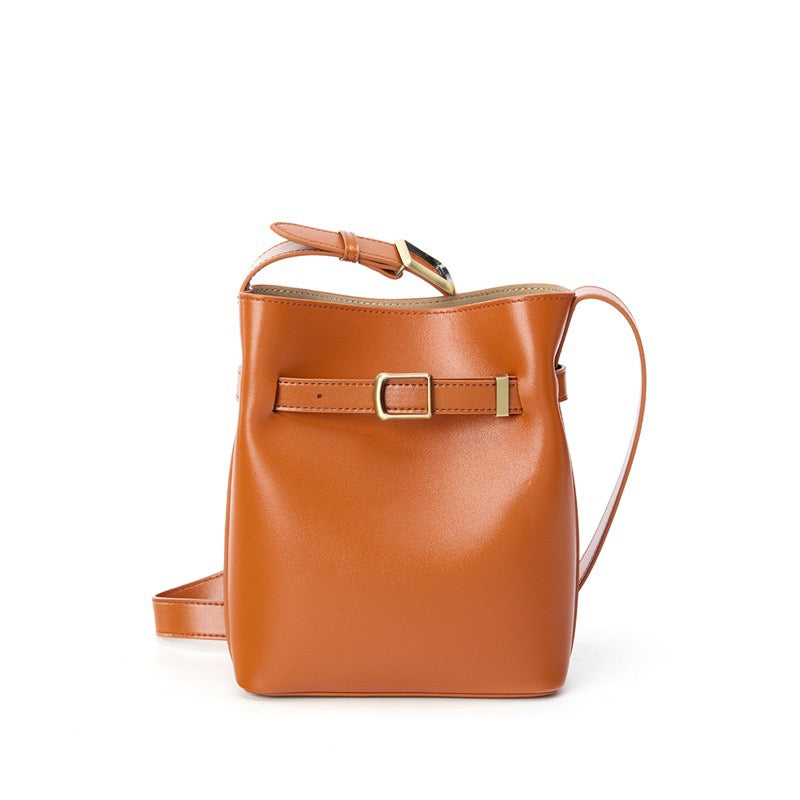 Marnie Vintage Leather Bucket Bag