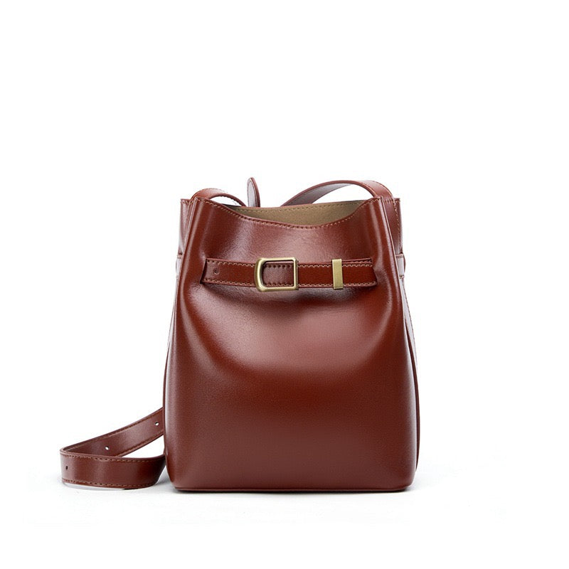 Marnie Vintage Leather Bucket Bag