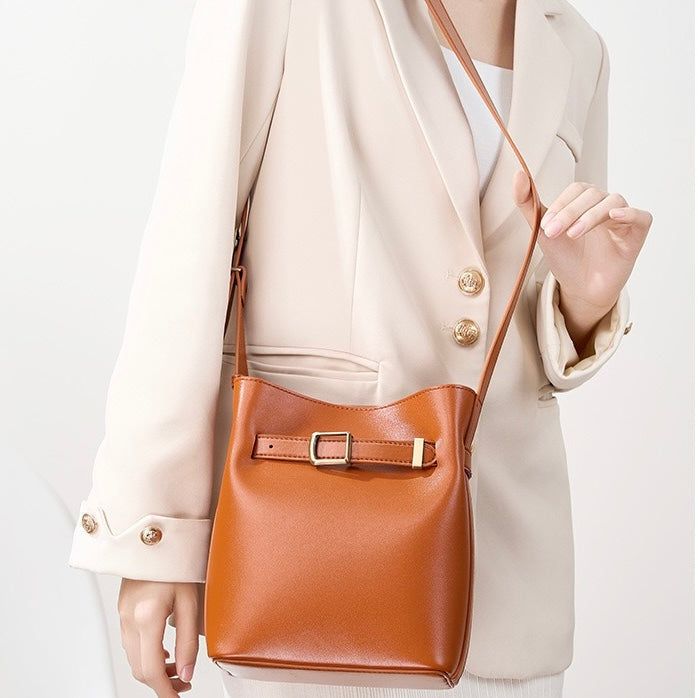 Marnie Vintage Leather Bucket Bag