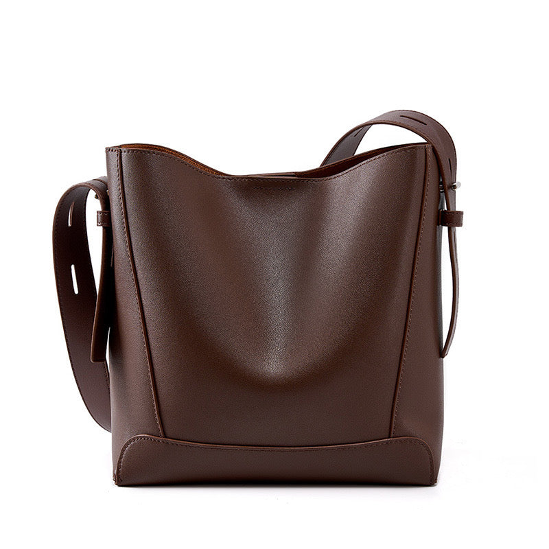 Tilda Oversized Leather Bucket Bag