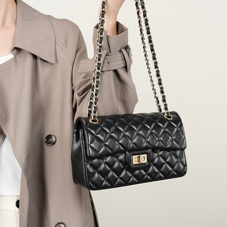 Esme Quilted Leather Shoulder Bag