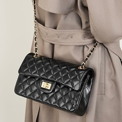 Esme Quilted Leather Shoulder Bag