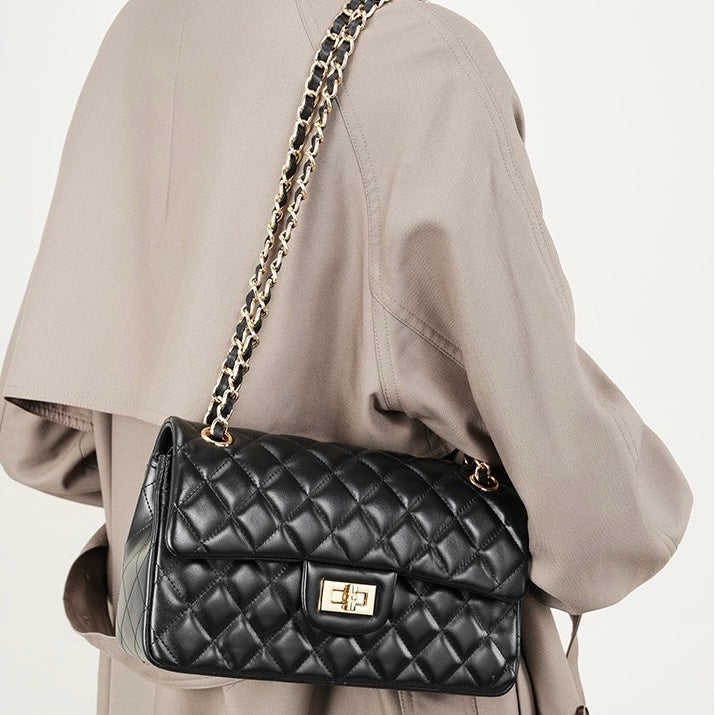 Esme Quilted Leather Shoulder Bag