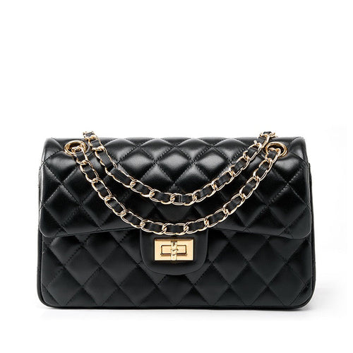 Esme Quilted Leather Shoulder Bag