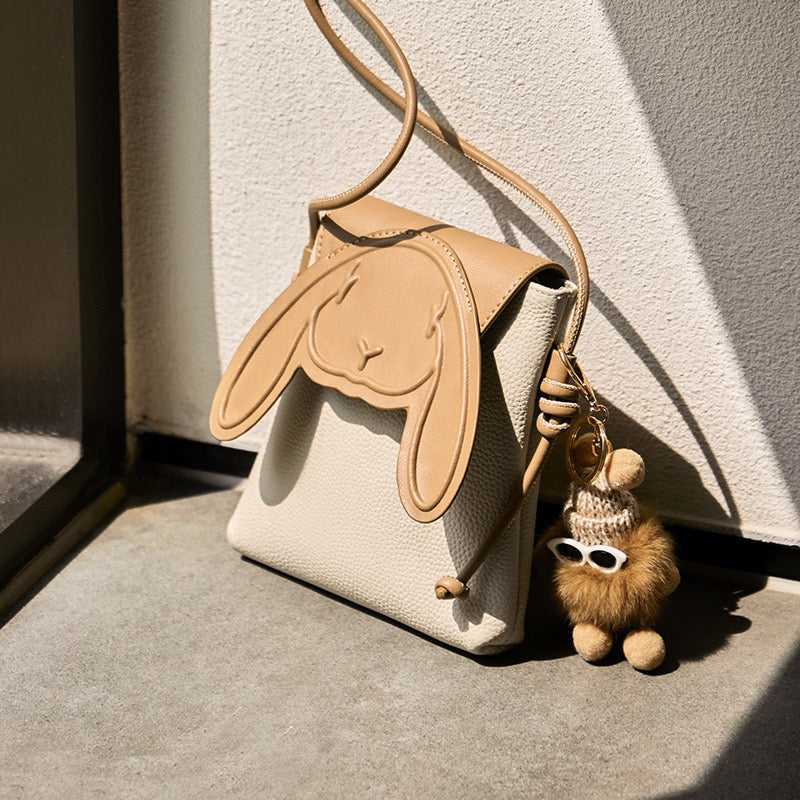 Poppy Bunny Leather Phone Bag