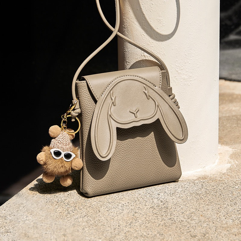 Poppy Bunny Leather Phone Bag