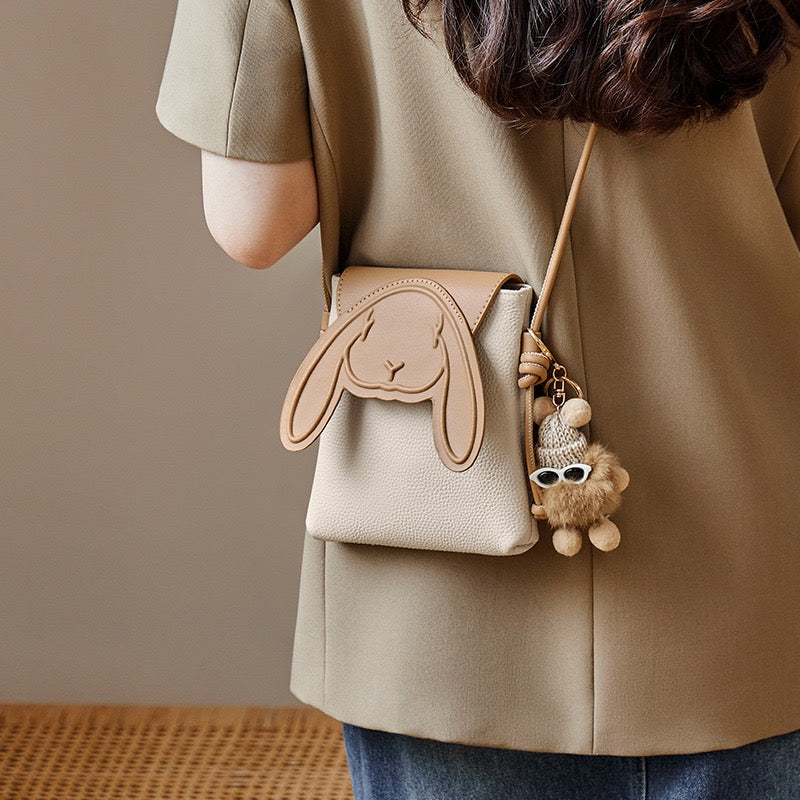 Poppy Bunny Leather Phone Bag