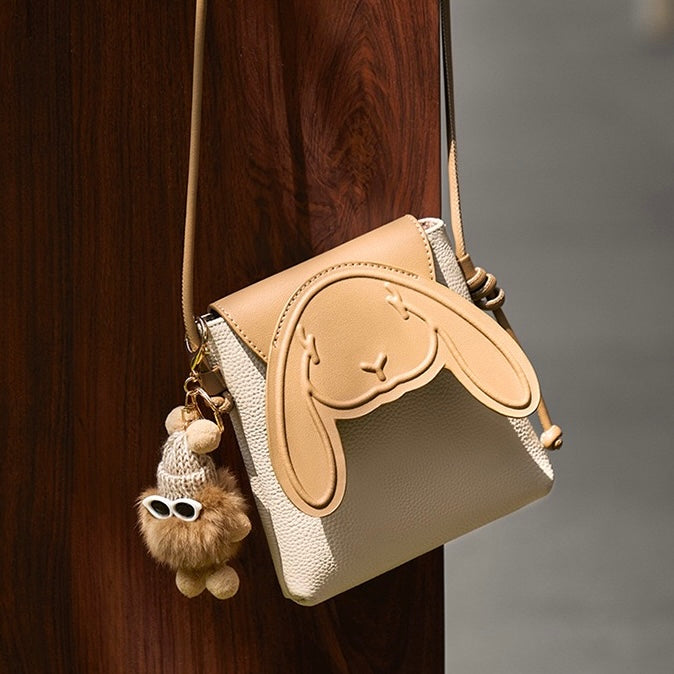 Poppy Bunny Leather Phone Bag