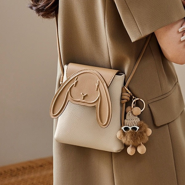 Poppy Bunny Leather Phone Bag