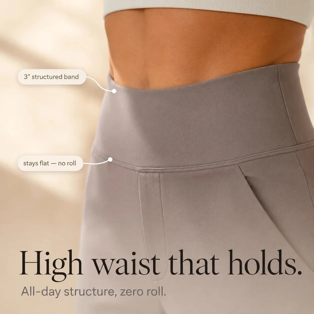 Wren – High-Waisted Tailored Bermuda Shorts with Pockets