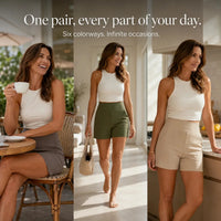Wren – High-Waisted Tailored Bermuda Shorts with Pockets