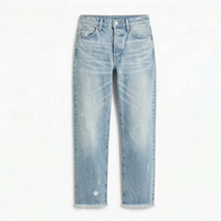 Vivara – Retro Fringed Cropped Straight-Leg Jeans
