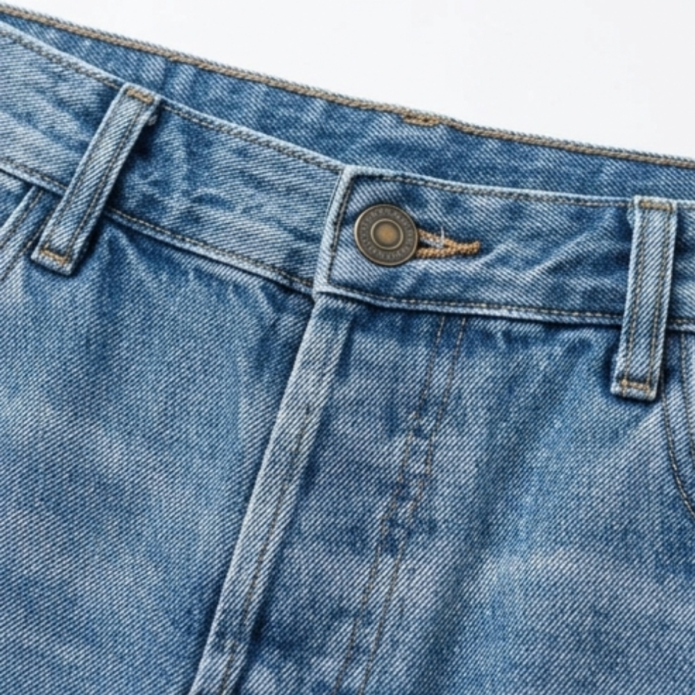 Vivara – Retro Fringed Cropped Straight-Leg Jeans