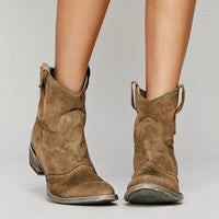 Charlotte – Orthopedic Suede and Cotton Ankle Boot