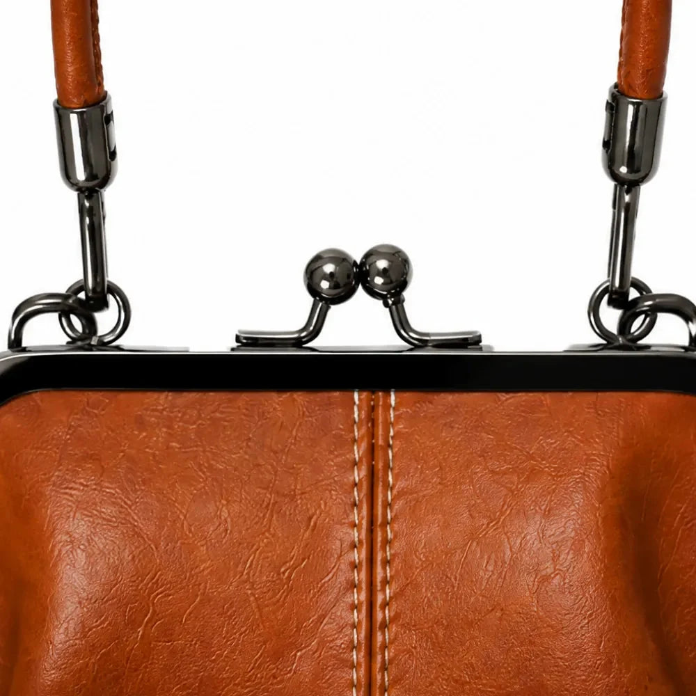 Marenza – Vintage Kiss-Lock Crossbody Bag