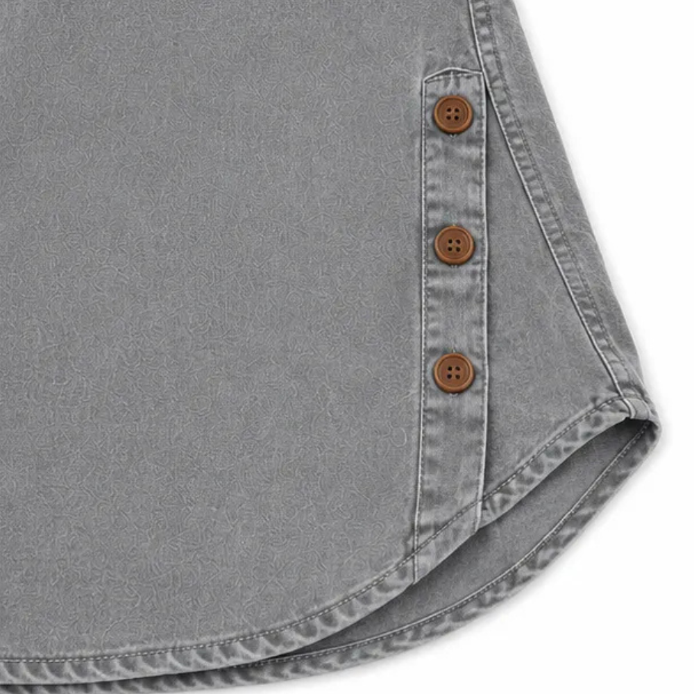 Avelyn – Henley Tunic Top with Side Buttons